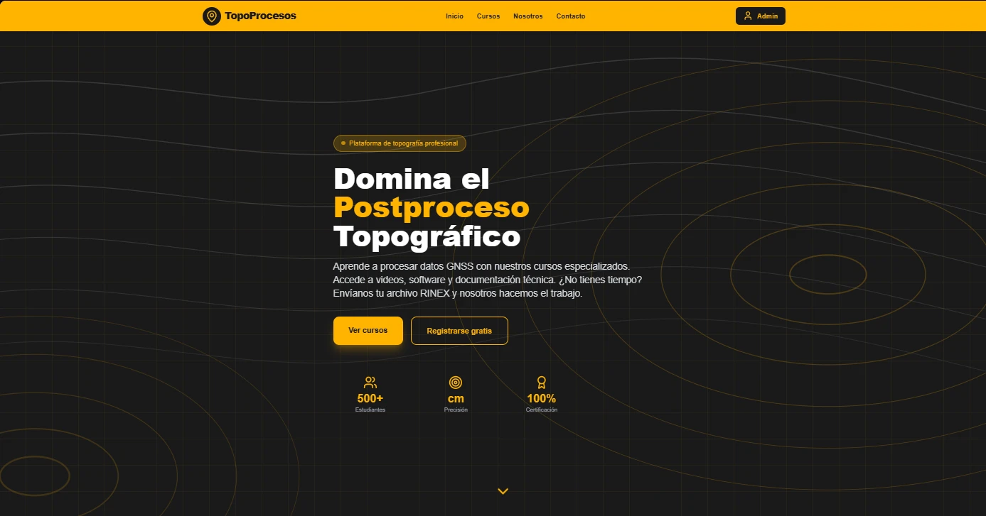 TopoProcesos, sistema para topógrafos